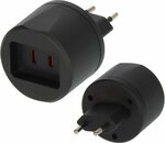 Reisadapter USA Euro  met zekering 2,5A