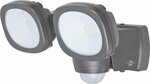 Batterij LED Straler LUFOS 420 met infrarood-bewegingsmelder IP44 2x240lm