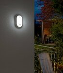 Ovale LED-lamp OL 1650 P met infrarood bewegingsmelder 1680lm, wit, IP54