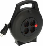 kabelhaspel VL2-X 4-voudig zwart 10m H05VV-F3G1.5