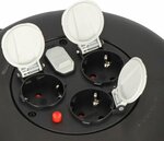 kabelhaspel VL2-X 3-voudig met USB zwaart 10m H05VV-F 3G1,5