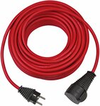Verlengsnoer voor bouwplaatsen IP44 25m H07RN-F 3G1,5 rood