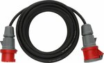 verlengsnoer IP44 10m zwart H07RN-F 5G2,5 5-polig 400V 16A
