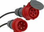 verlengsnoer IP44 10m zwart H07RN-F 5G2,5 5-polig 400V 16A
