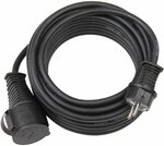 Verlengsnoer voor bouwplaatsen IP44 25m H07RN-F 3G1,5 zwart