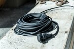 Verlengsnoer voor bouwplaatsen IP44 25m H07RN-F 3G1,5 zwart