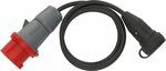 Adapterkabel CEE IP44 1,5m zwart H07RN-F 3G1,5 CEE-stekker 400V 16A
