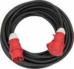 verlengsnoer IP44 25m zwart H07RN-F 5G4,0 5-polig 400V 32A
