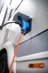 CEE verlengsnoer IP44 voor Camping Maritime 1,5m oranje H07RN-F 3G2,5 CEE-stekker, haakse koppeling 230V 16A