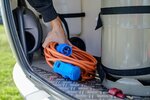 CEE verlengsnoer IP44 voor Camping Maritime 10m oranje H07RN-F 3G2,5 CEE-stekker, haakse koppeling 230V 16A
