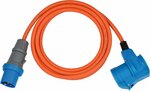 CEE verlengsnoer IP44 voor Camping Maritime 3m oranje H07RN-F 3G2,5 CEE-stekker, haakse koppeling 230V 16A