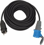 CEE adapterkabel 230V IP44 25m H07RN-F 3G2,5 CEE 230V 16A aardingscontactstekker en CEE-koppeling