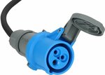 CEE adapterkabel 230V IP44 25m H07RN-F 3G2,5 CEE 230V 16A aardingscontactstekker en CEE-koppeling