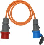 Camping maritieme adapterkabel IP44 1,5m oranje H07RN-F 3G2.5 CEE-stekker 400V 16A, CEE-koppeling 230V 16A