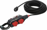 Powerblock met verlengkabel PB 1100 IP54 4-voudig 15m zwart H07RN-F 3G1.5
