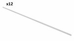Tentrail aluminium 90 250 x 2,7 cm x12 stuks