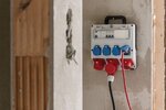 Wandverdeler 4 32 IP44 4x LS 230V 16 A, 1xLS 400V 16 A, 1xFI 40 A 4-polig 30mA