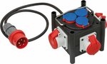 Compacte rubberen stroomverdeler BSV 3 LS E 16 2 IP44 1m H07RN-F 5G1,5 3xCEE400V + 3x230V