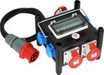 Compacte rubberen stroomverdeler BSV 3 32 2 IP44 2m H07RN-F 5G4,0 - 2xCEE16A, 1xCEE 32A, 4x230V