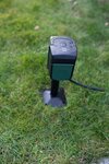 WIFI garden socket with earth spike and mounting plate IP44 2-voudig 3m