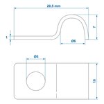Kabelklem 6 mm x10 stuks