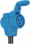 CEE-haakse koppeling 230V 16A IP44 - 1x 230V 16A, 1x 230V CEE 16A 3-polig