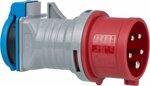 CEE-adapter CEE 400V 16A naar 230V 16A stopcontact met aardcontact