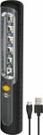 Led-handlamp met batterij HL 300 AD 300lm, met dynamo, haak, magneet, USB