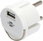 USB-stopcontactadapter 2,4A wit