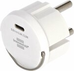 USB C-stopcontactadapter 2,4A wit
