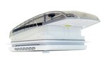 Dakluik DeLuxe 400 x 400 mm transparant met ventilator
