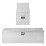Gereedschapskist aluminium voor aanhangwagen 1240 x 400 x H380 mm