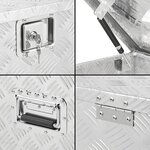 Gereedschapskist aluminium voor aanhangwagen 1240 x 400 x H380 mm