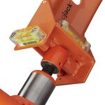 Hydraulische caravankrik met waterpas voor dubbelas