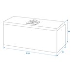 Gereedschapskist aluminium voor zijkant aanhangwagen 600 x 250 x 250 mm