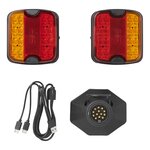 Aanhangerverlichtingsset LED met magneten draadloos (Bluetooth) 13-polig