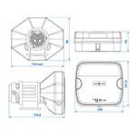 Aanhangerverlichtingsset LED met magneten draadloos (Bluetooth) 13-polig