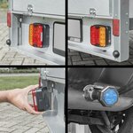 Aanhangerverlichtingsset LED met magneten draadloos (Bluetooth) 13-polig