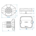Aanhangerverlichtingsset LED met magneten draadloos (Bluetooth) 7-polig