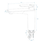 Mengkraan Vector S Keuken diameter 33 mm chroom x5 stuks