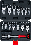 Set insteek-ratelringsleutels en bitset 6 - 20 mm 27-dlg