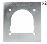 Montageplaat voor sjoroog enkel 142x132mm x2 stuks