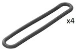 Spanrubber 200mm x4 stuks
