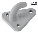 Touwhaak kunststof 45x39mm x10 stuks
