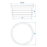 Inslagdop diameter 40mm x10 stuks