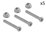Schroevenset M8 6-delig voor stekkerdoos x5 stuks