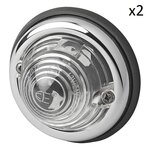Markeringslamp wit 70mm PM x2 stuks