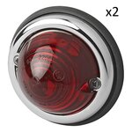 Markeringslamp rood 70mm PM x2 stuks