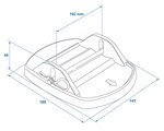 Stabilisatievoeten met metalen pen - set van 4 stuks