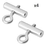 Eindstop voor tentrail 8-10 mm set van 4 stuks